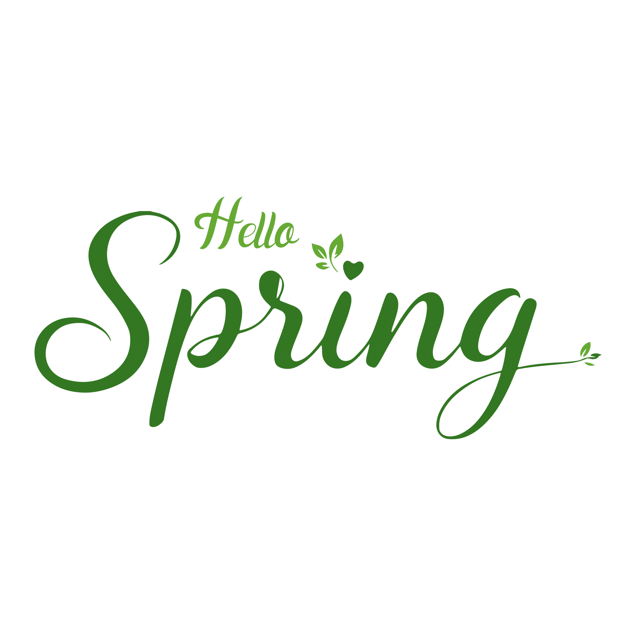 —pngtree—hello spring text logo green 20370532